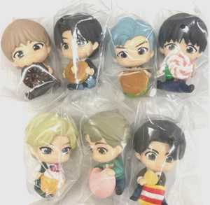 BTS TinyTAN Set of 7 Figure Japan om nom nom 1.81″ BT21 Capsule Toy - Picture 1 of 9