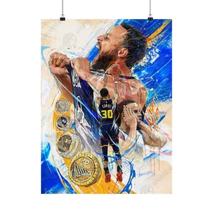 Stephen Curry Championships | Golden State Warriors | POSTER | Sports Wall Art - Picture 1 of 3