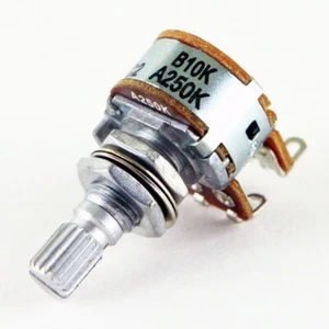007-3548-000 Fender Roland Dual Spirit Potentiometer 10K Linear/ 250K Audio - Picture 1 of 1