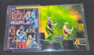 Slayer Reign in Blood 87 Tour Holo Foil Refractor Mini Poster Card & Band Photo - Picture 1 of 5