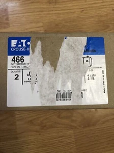 Eaton 466 Box von 2 NEU Gewindestift Typ Kupplung 2-1/2" EMT, MC starres Rohr - Bild 1 von 2