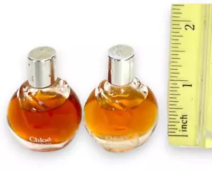 Chloe Parfum Vintage Mini Splash Lot of 2 x (3.5ml/0.11fl.oz) As Seen in Pics - Picture 1 of 1
