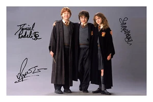 Harry Potter Ron Weasley Hermione Granger Signed A4 Photo Print Autograph Cast - Picture 1 of 1