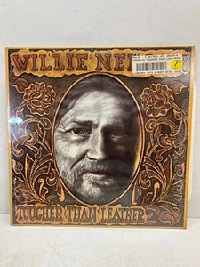 WILLIE NELSON Tougher Than Leather Ex 1983 UK CBS Country LP Textured Shrink - Imagen 1 de 4