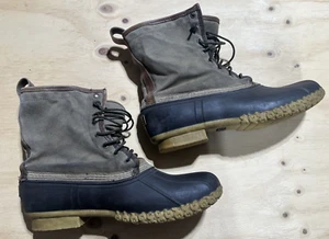 Botas de Caza LL Bean Maine Talla 14 Para Hombre Firma Algodón Encerado Hechas en EE. UU. - Imagen 1 de 8
