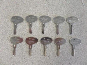 ILCO 1596 CATERPILLAR FORK LIFT & MITSUBISHI DOZER KEY 10 PACK - Picture 1 of 5