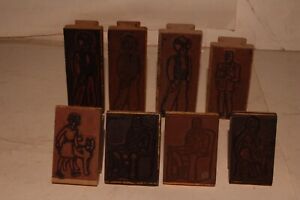 VINTAGE 30'S LITTLE ORPHAN ANNIE PRINTING INK RUBBER STAMPS 