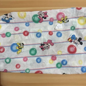 Vintage Dundee x Disney kleines Kinderbett Wickeltisch Laken weiß Baby Mickey Minnie - Bild 1 von 8