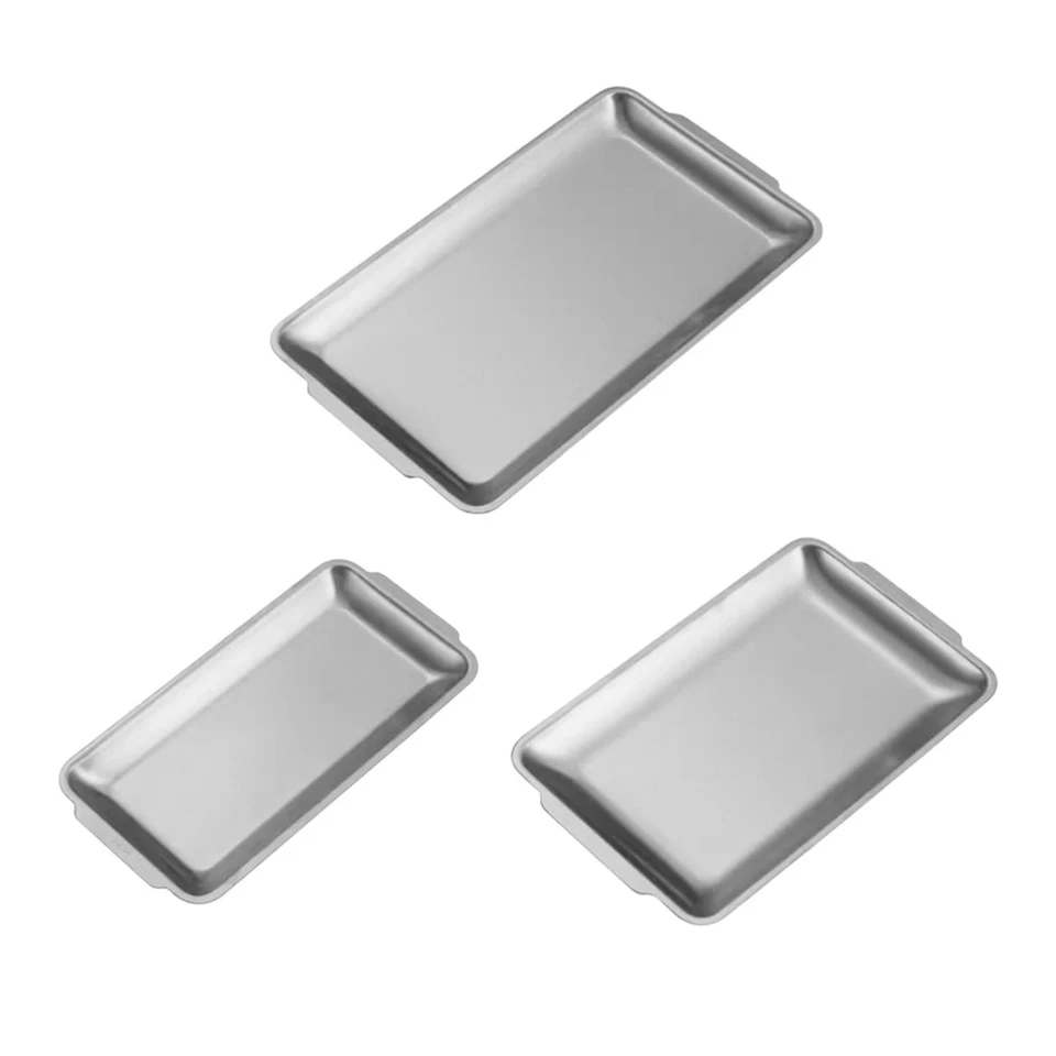 Metal Serving Tray for Food, Rectangle Organizer for Kitchen And Events - Image 1 of 1