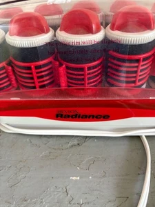 Vintage Revlon Radiance 5 Jumbo Travel Hot Rollers Curlers RVH231 WITH CLIPS - Picture 1 of 2