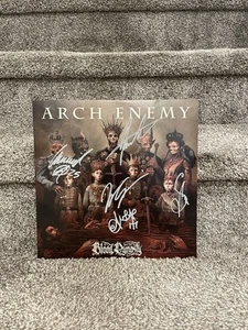 Arch Enemy Signed Autographed LP Blood & Dynasty Vinyl Alissa X5 Rare Metal - Bild 1 von 4