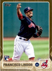 2015 Topps Update Gold Francisco Lindor 1202/2015 #US82 - Picture 1 of 2