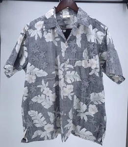 Vintage Go Barefoot Hawaiihemd Herren Größe M Reverse Print Luau Aloha Surfer - Bild 1 von 15