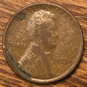 Lincoln Wheat Cent Monster 1934 leñoso doble cara aleación incorrecta mezcla error moneda - Imagen 1 de 6