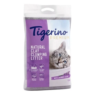 Tigerino Premium lovely Lavender Scent Nasty Odours Clumping Cat Litter *12kg*