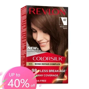 Revlon ColorSilk Permanent Hair Color with Bond Repair Complex - Brown - Picture 1 of 31