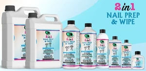 Nail PREP AND WIPE Solution Gel Polish Cleanser Residue Remover PERFECT FINISH - Picture 1 of 14