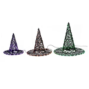 Celebrations Halloween LED Witch Hat Halloween Decor - Picture 1 of 2