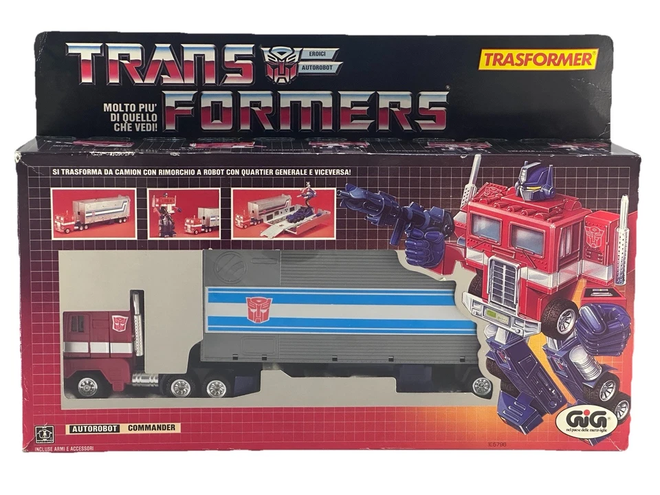 OPTIMUS PRIME COMMANDER TRANSFORMERS TRASFORMER ORIGINAL VINTAGE GIG ITALIAN ‘84 - Immagine 1 di 4