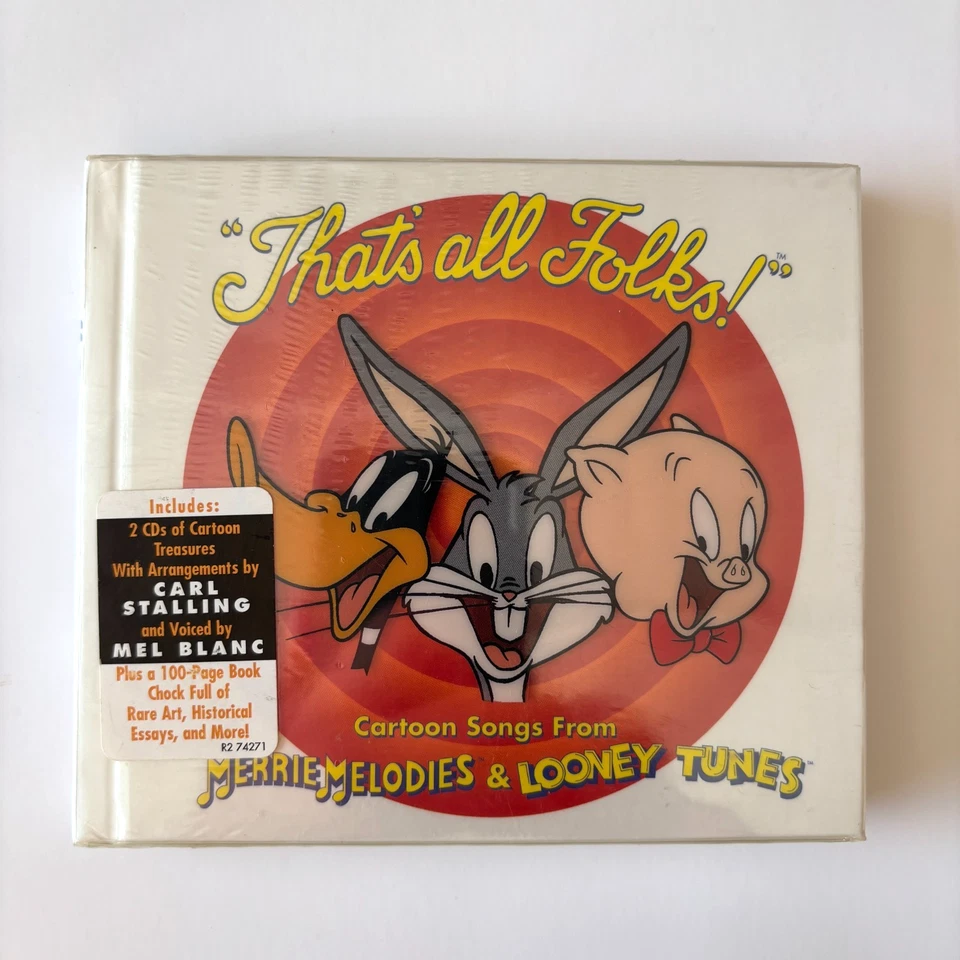That's All Folks: Cartoon Songs From Merrie Melodies & Looney Tunes by Various Artists (CD, Aug-2001, 2 Discs, Warner Bros.)