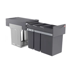 Recogedor de residuos Hailo 366619 cubo de basura cocina instalación cubo de basura sistema de separación de residuos - Imagen 1 de 9