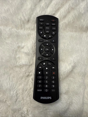 PHILIPS Universal Remote Control, Audio/Video 3 Device Black Model # SRP4322B/27 - Image 1 of 4