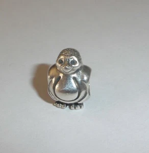RARE authentic Pandora Charm Spotty Head Penguin 790423 retired - Picture 1 of 3