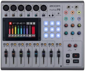 ZOOM PodTrak P8 Workstation for Podcast Recorder w/ Tracking NEW - Picture 1 of 4