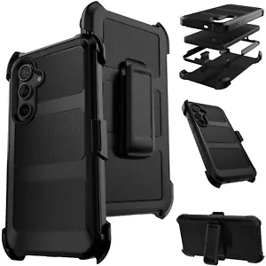 For Samsung Galaxy S25+ S25 Ultra Heavy Duty Hard Case Cover / Belt Clip Holster - Picture 1 of 15