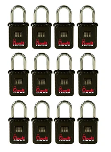 [12-Pack] Key Storage,3 Letter Hanging Lock Box Keysafe Set Your Own Combination - Picture 1 of 3