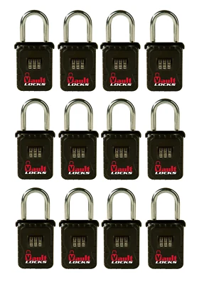 [12-Pack] Key Storage,3 Letter Hanging Lock Box Keysafe Set Your Own Combination - Image 1 of 3