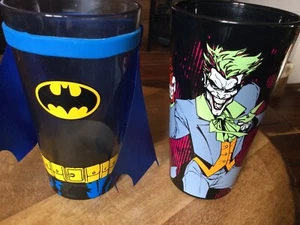 Set of Batman and Joker Glasses from Spencer’s - Picture 1 of 3