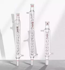 200 mm-600 mm colonna di distillazione vetro spinato doppio strato attrezzature da laboratorio - Foto 1 di 11