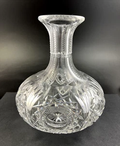 Antique Pairpoint ABP Brilliant Period Cut Glass ANONA Carafe Water Bottle - Picture 1 of 15