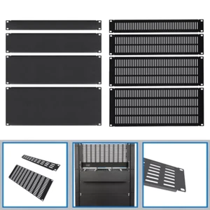 1U 2U 3U 4U Vented Unvented Rack Mount Panel Spacer 19" Network Server Cabinet - Picture 1 of 14