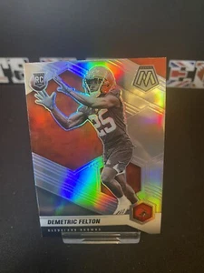 DEMETRIC FELTON 2021 Panini Mosaic Silver Prizm RC #394 Browns UCLA B2-T3 - Picture 1 of 2
