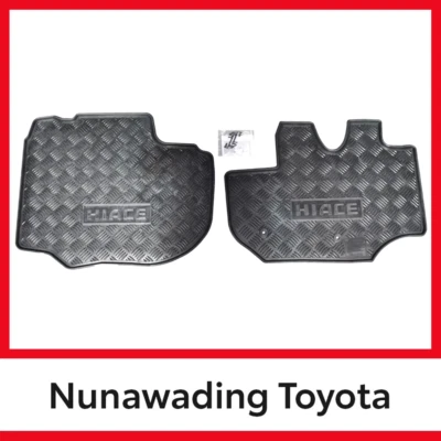 Genuine Hiace SLWB Commuter Front Rubber Floor Mats Set 2005 - 2019  - image 1 of 3