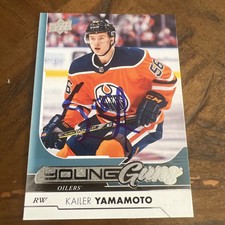Kailer Yamamoto Signed Young Guns Card