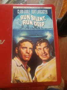 RUN SILENT RUN DEEP Clark Gable & Burt Lancaster VHS 1959 - Picture 1 of 3