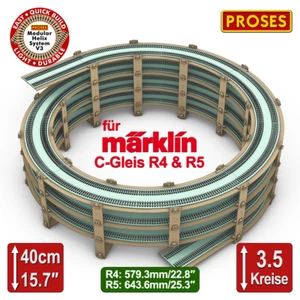 Roble de vía circular 3.5 para vía C R4 & R5 / Helix for Marklin C-Track R4 & R5 - Imagen 1 de 5