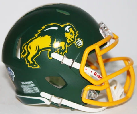 2018 NDSU North Dakota State Bison Custom Schutt Mini Helmet v Youngstown Cover