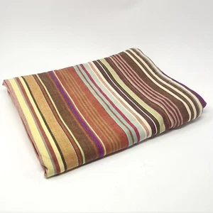 Crate & Barrel Large Tablecloth Sausalito Stripe Multicolor Cotton 60”X90” - Imagen 1 de 3
