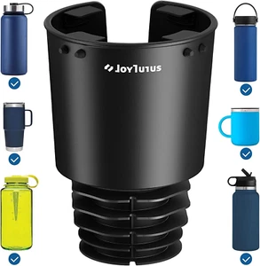 Upgraded Car Cup Holder Expander with Offset Base, Compatible YETI, Hydro Flask, - Picture 1 of 6