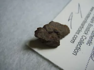 Meteorit Chondrit Marokkaner Marokko Afrika Bostick Sammlung ID 2,4 Gramm - Bild 1 von 11