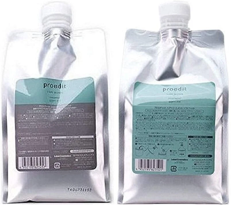 Juego de recarga de champú y tratamiento LebeL Proedit Soft Fit 1000 ml Foto 1 de 1