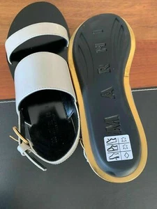 MARNI Iconic Cult Leather Sandals Flats Slides Buckle Sandals SCHUHE Shoes 38 - Picture 1 of 11