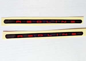 NUEVO DE LOTE ANTIGUO BMX pegatinas de manivela de vuelo rojo sobre negro - Imagen 1 de 1