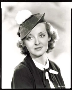 FOTO KINO SCHAUSPIELERIN BETTE DAVIS SILBERABZUG HD 25 x 20 CM - Bild 1 von 2