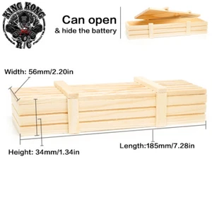 Wooden Bed Storage /Battery Box for 1/12 Soviet ZIS-150/151 RC Car Crawler Truck - Picture 1 of 6