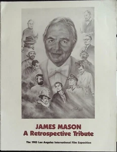 James Mason Un programa de proyección tributo retrospectivo 1983 ¡Ultra raro! - Imagen 1 de 1